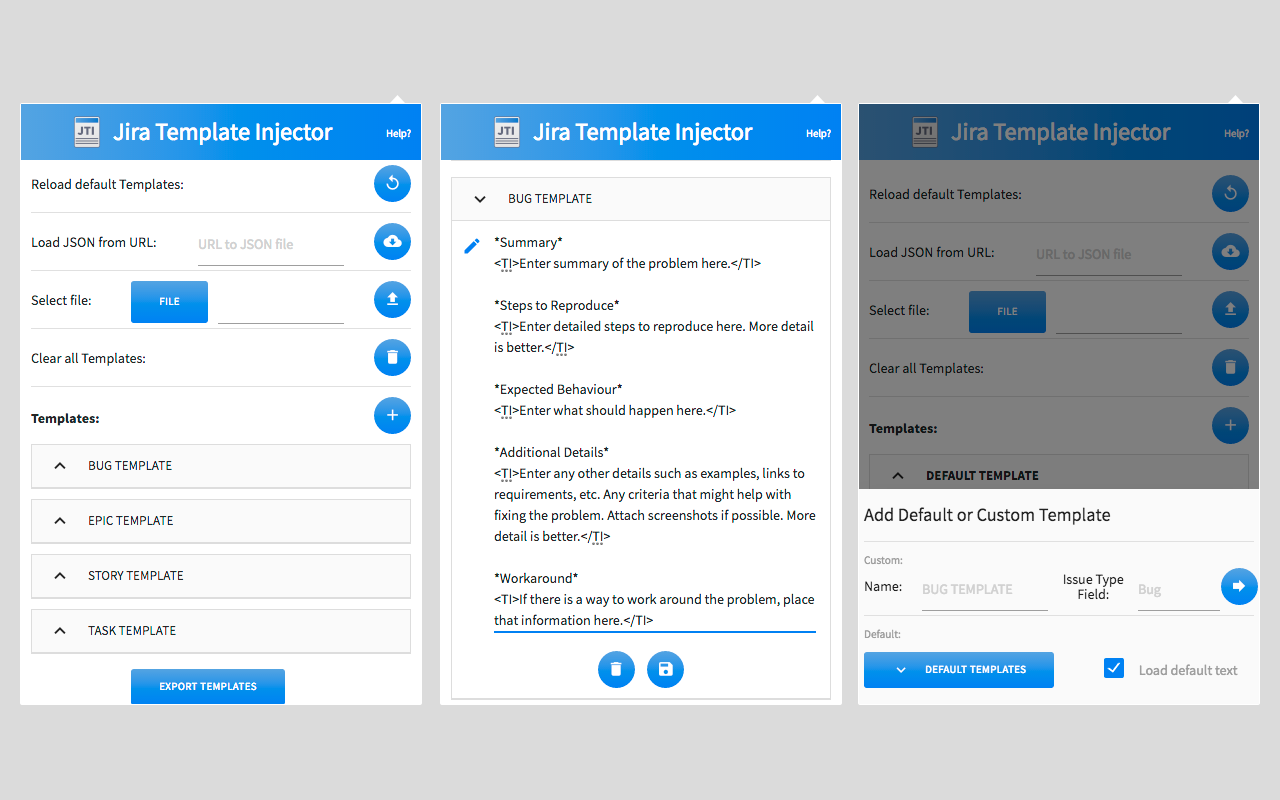 JIRA Template Injector Preview image 0