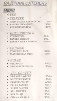 Rajdhani Caterers menu 1