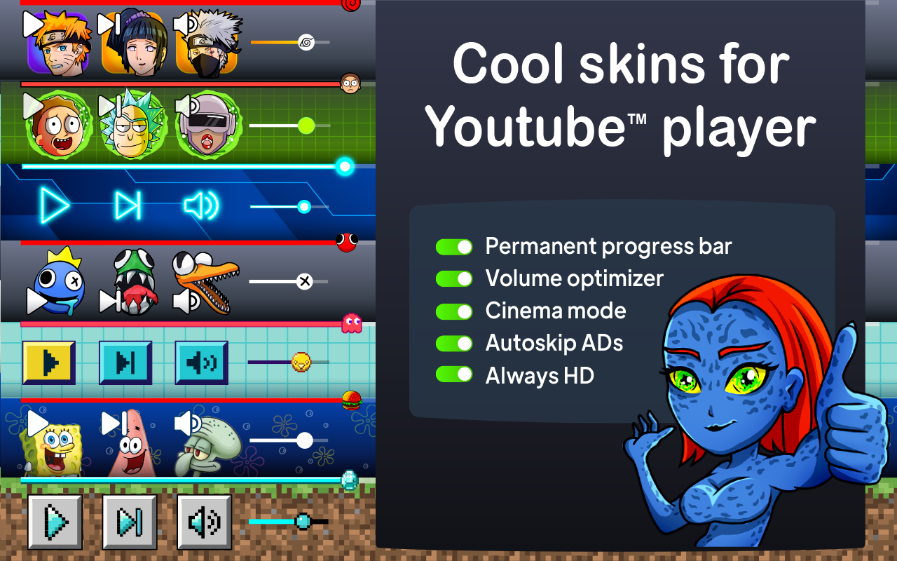 Skins for YouTube player Preview image 8