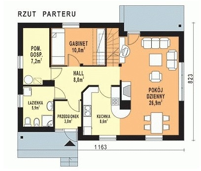 WB-3435 - Rzut parteru