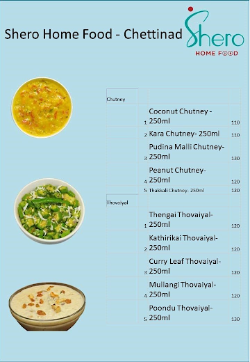 Shero Home Food - Andhra menu 