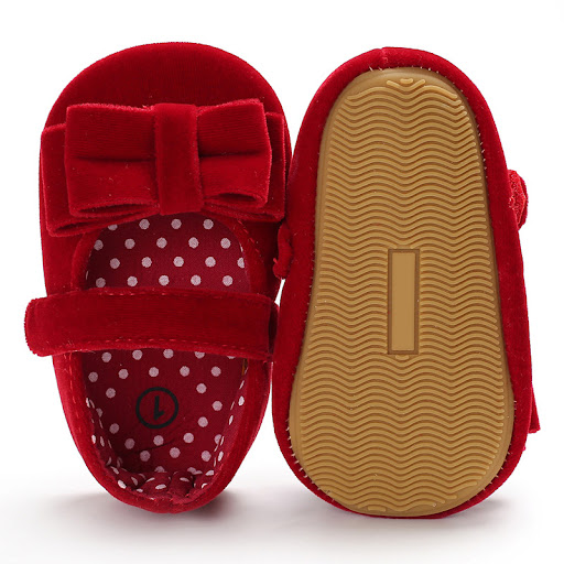 Title 5, Baby Rubber Sole Princess Toddler Shoes. Comfor...