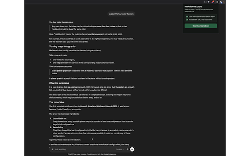 ChatGPT Exporter screenshot 1