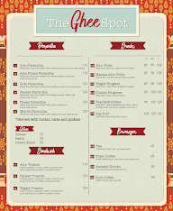 The Ghee Spot menu 1