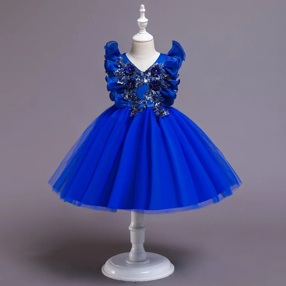 Vestido de princesa para niñas estilo coreano Vestido abombado Disfraz de vestido de boda Perfecto para fiestas y ocasiones especiales