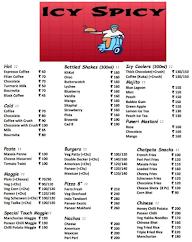 Icy Spicy menu 1