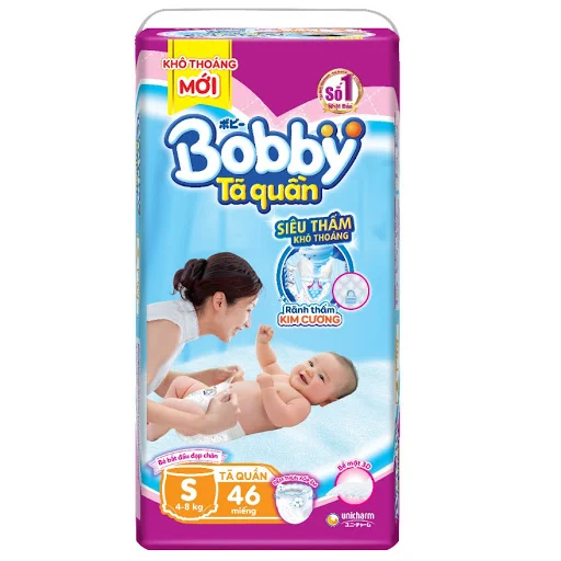 Tã bỉm quần Bobby S46 bịch 46 miếng