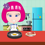 Cook Eggs With Bacon Breakfast  Icon