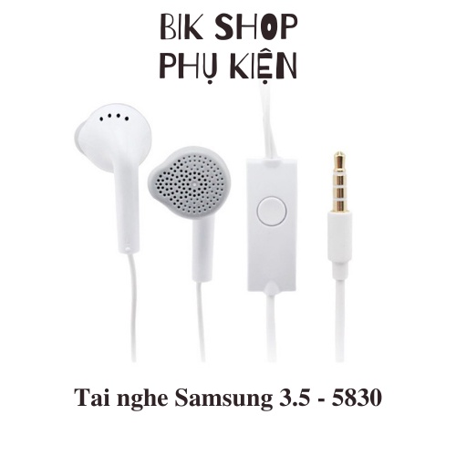 Tai Nghe Samsung 5830 Theo Máy Jack 3.5 Giá Rẻ Micro & Điều Chỉnh Âm Lượng