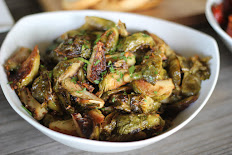 FRIED BRUSSELS SPROUTS WITH APPLES