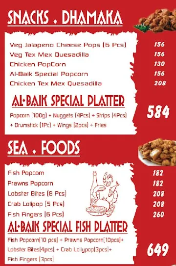 Al-Baik.Com menu 