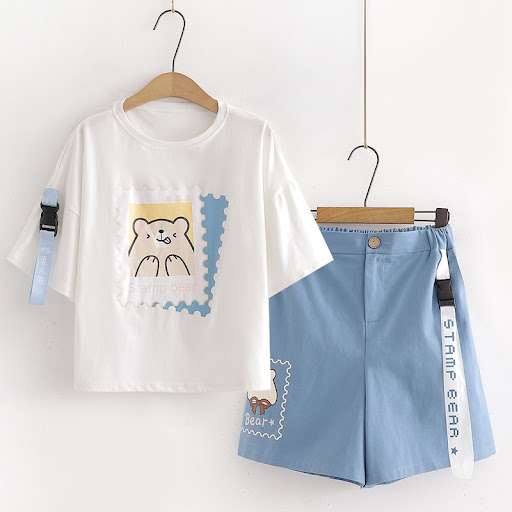 Title 3, Girls Short Sleeved T-shirt and Shorts Set Perf...