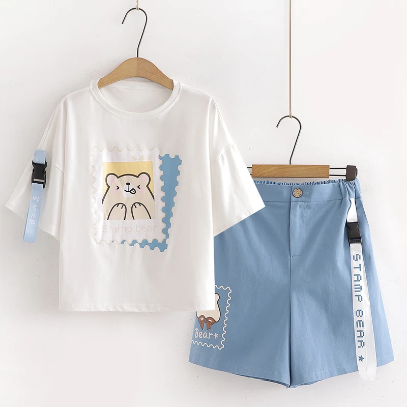 Title 3, Camiseta de Manga Curta para Meninas e Shorts E...