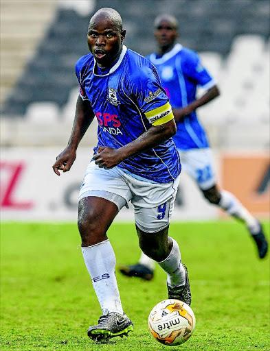 TOP SPOT: Ex-Chiefs striker and now Aces captain Collins Mbesuma says the aim is to finish in the top three Photo: Dirk Kotze/Gallo Images