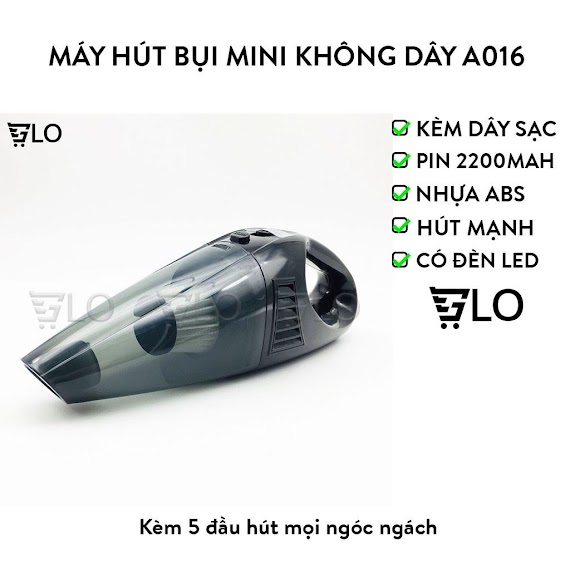 Máy Hút Bụi Mini Đa Năng Cầm Tay Cao Cấp Không Dây A016