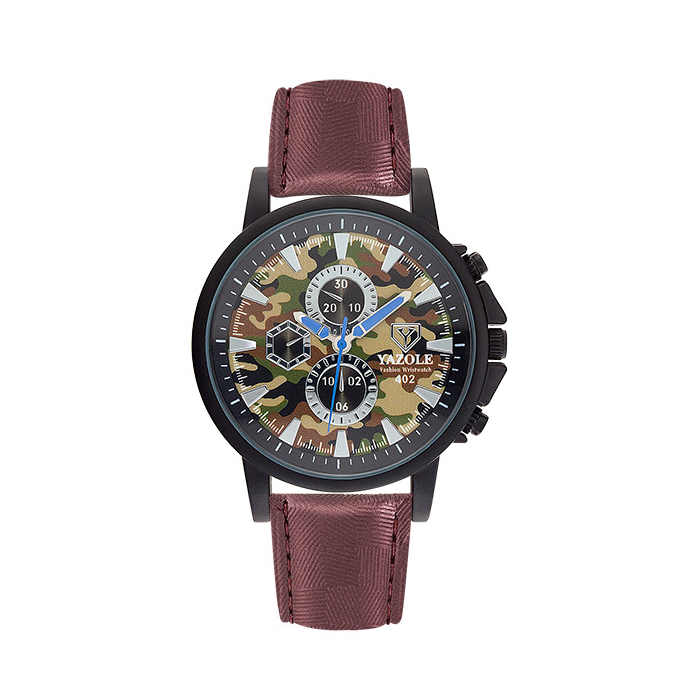 Reloj de cinturón camuflaje militar resistente al agua y duradero. Ideal para actividades al aire libre y tácticas, cronometraje preciso.