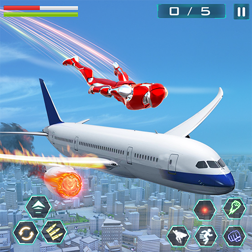 Iron flying superhero games 3d