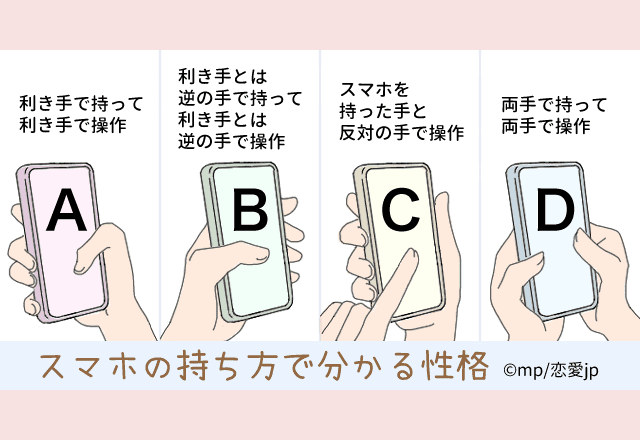 あなたはどのタイプ スマホの持ち方 で分かる性格テスト Trill トリル