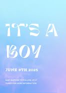 Announcement Gender Reveal 01 - Gender Reveal Announcements item