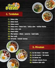 Bakso D'Level menu 2