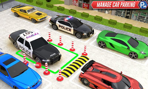 Impossible Police Car Parking Car Driver Simulator