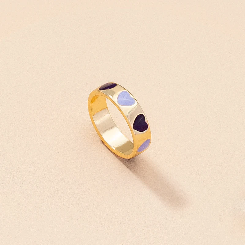 Title 5, Bague dindex à effet goutte dhuile et couleur...