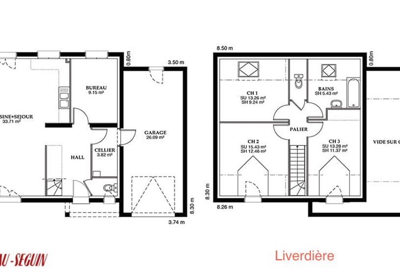  Vente Terrain + Maison - Terrain : 704m² - Maison : 98m² à Poulainville (80260) 