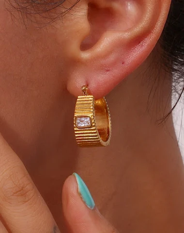Boucles d'oreilles vintage pour fem - 2