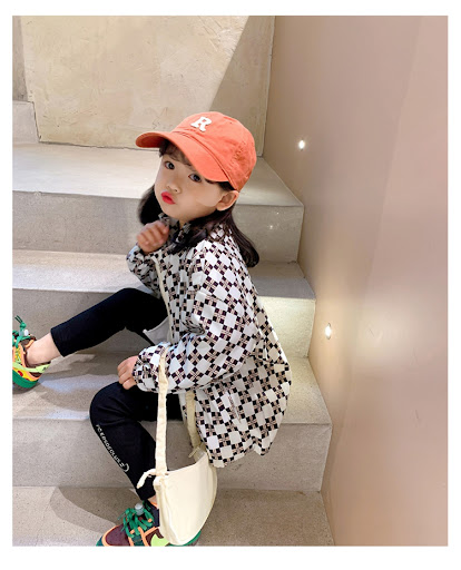 Title 3, New Childrens Western-style Full-print Checker...