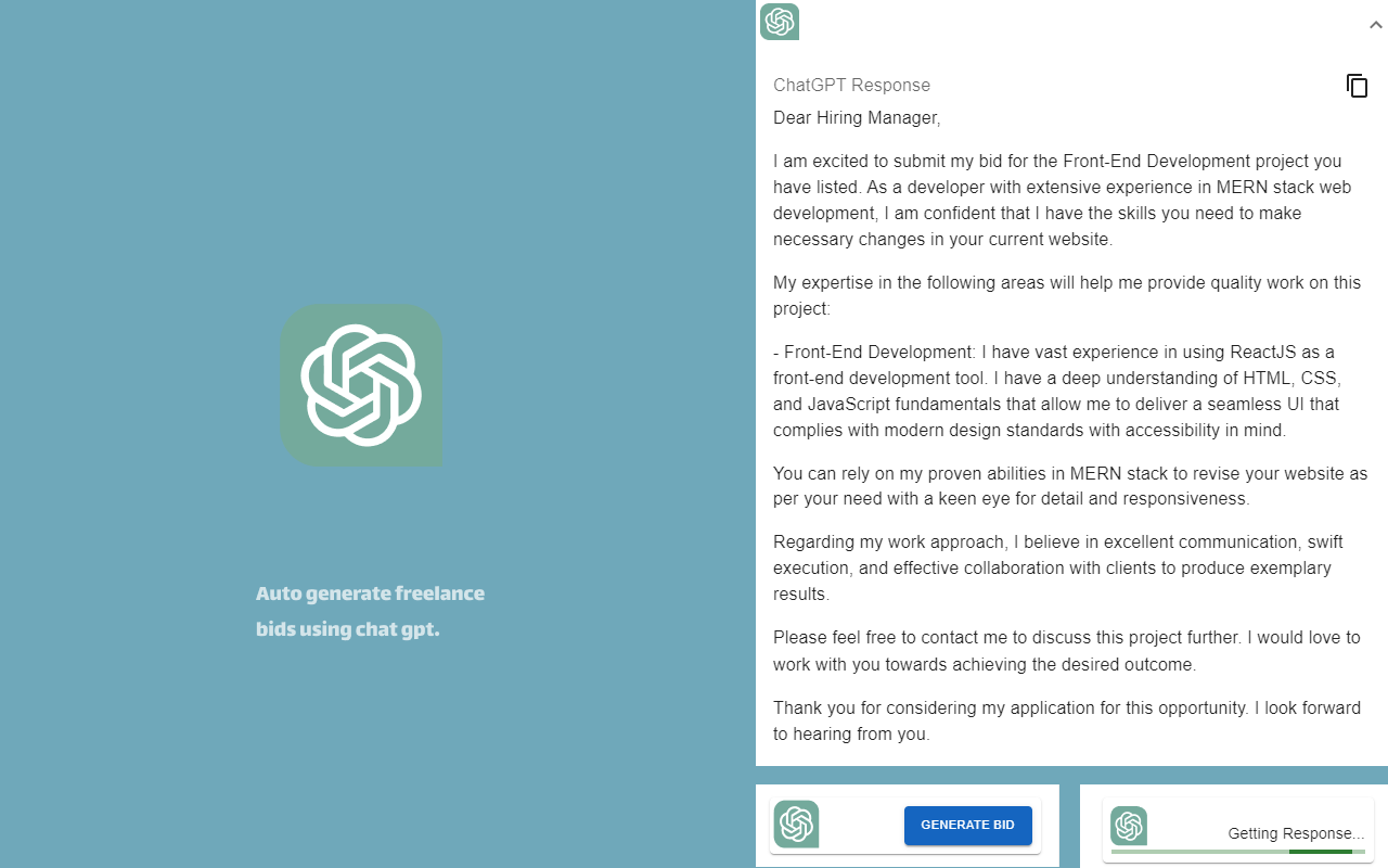 Copalat - A GPT for freelance Chrome Extension Image 2