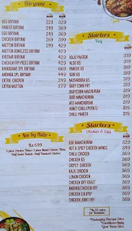 Bikkgane Biryani menu 1