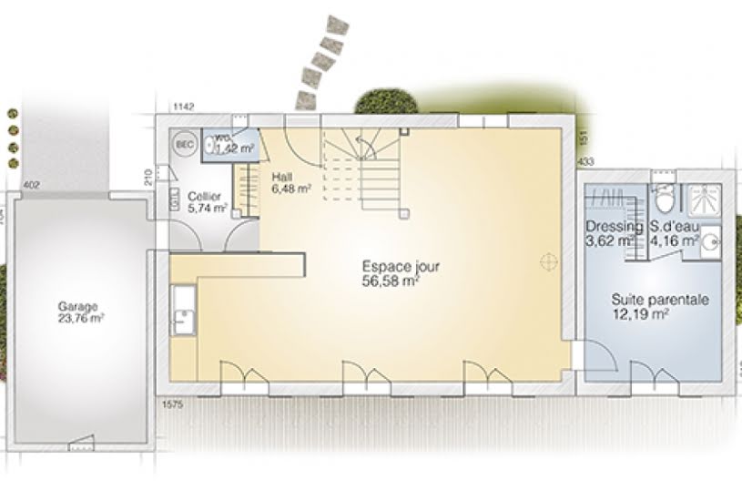 Vente Terrain + Maison - Terrain : 1 104m² - Maison : 140m² à Pollestres (66450) 