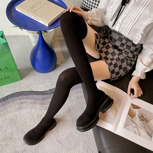 Title 11, Womens New Versatile Knitted Elastic Knee Sock...