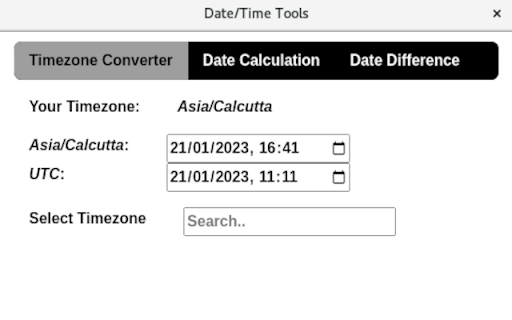 Date/Time Tools