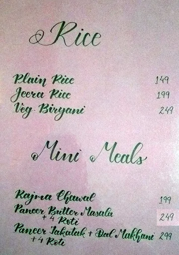 Mix Tape Bistro menu 