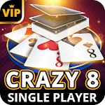 Cover Image of ดาวน์โหลด Crazy 8 Offline - Single Player Card Game 1.0.0 APK