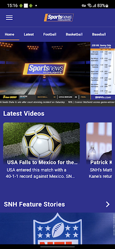 Screenshot Sports News Highlights