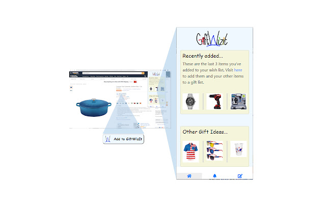 GiftWizIt chrome extension