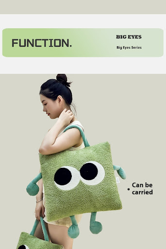 Title 5, Hand-carrying Thickened Fleece-lined Big Eyes P...