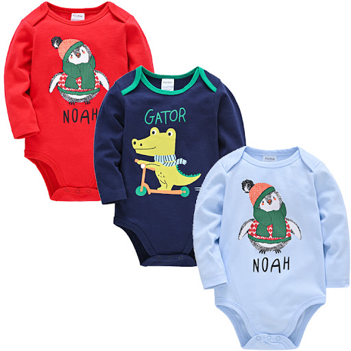Title 7, Baby Jumpsuit Spring Long-Sleeved Romper, comfo...
