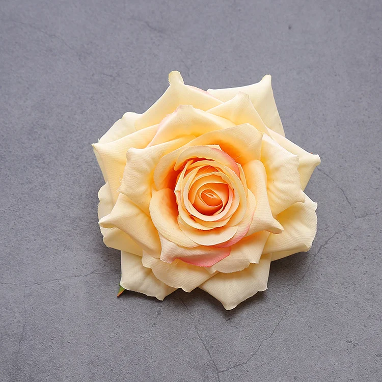 Title 6, Tissu en soie DIY pour roses bouclées de simula...