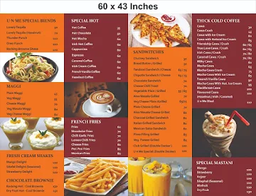 Cafe U N Me menu 