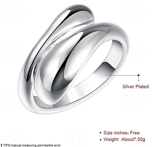 Title 2, Creatieve waterdruppel ring Unieke dames sierad...