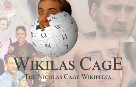 Wikilas Cage: Nicolas Cage for Wikipedia chrome extension