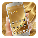 Cover Image of ดาวน์โหลด Gold Silk Luxury deluxe Theme 1.0.3 APK