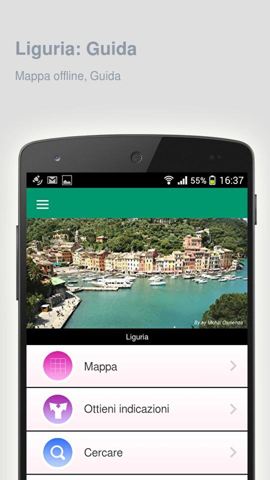 Android application Liguria: Offline travel guide screenshort