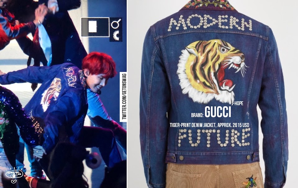 all the Gucci BTS wore at their AMA performance - Koreaboo