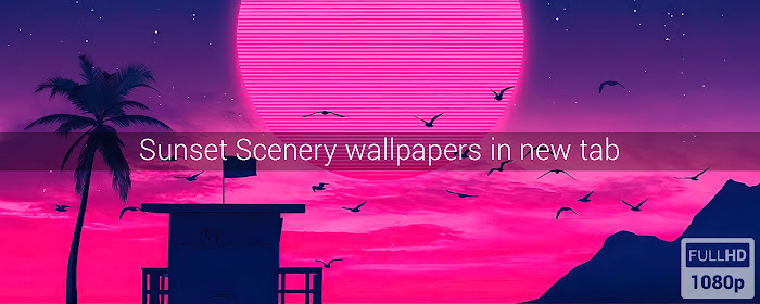 Sunset Scenery Wallpapers New Tab marquee promo image