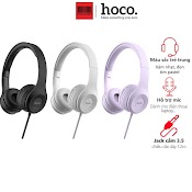 Tai Nghe Chụp Tai Hoco W21 Chính Hãng Có Mic, Tai Nghe Headphone Dành Cho Laptop, Điện Thoại, Máy Tính