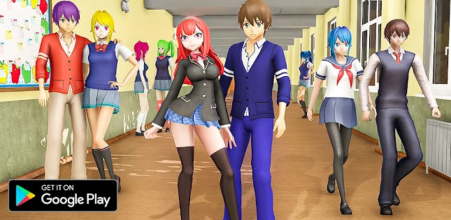 Anime School Girl Life Simulator Yandere Games 3D::Appstore for  Android